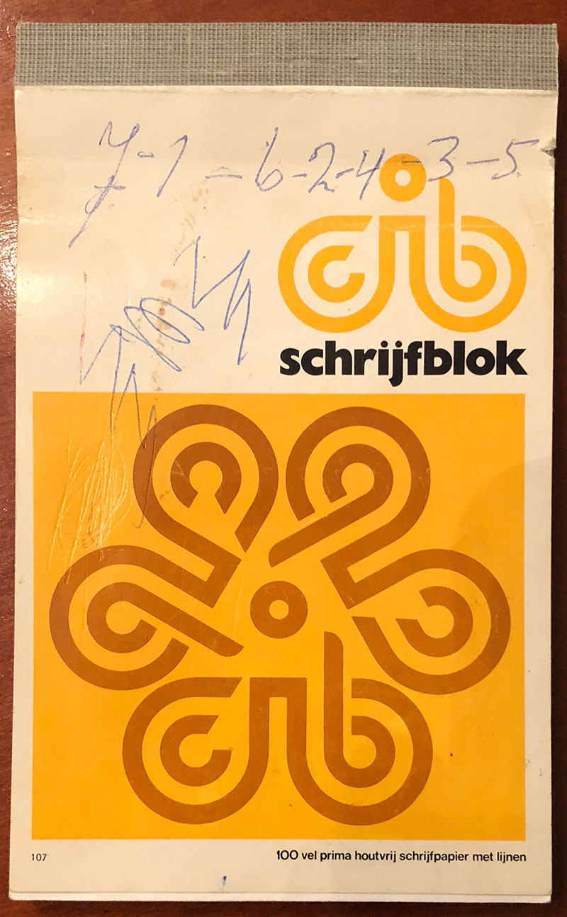 Notitieblokje van oma